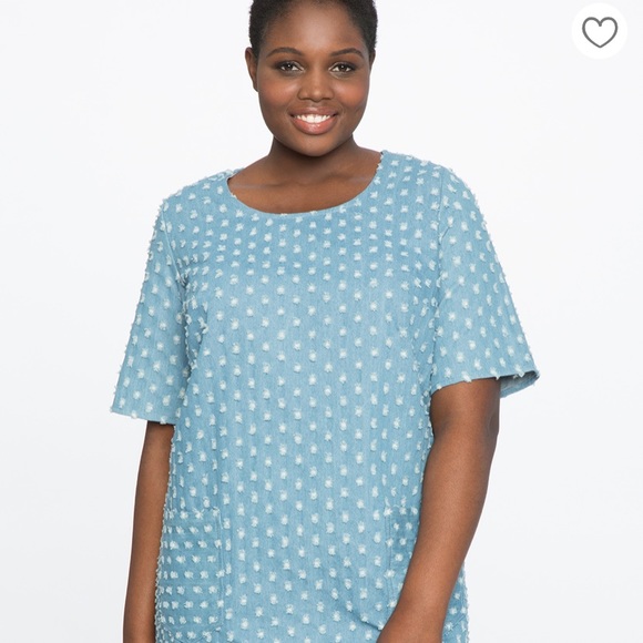 ELOQUII Textured Denim Dress - Picture 4 of 12